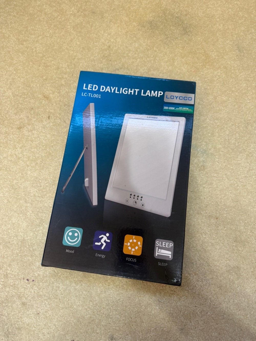 Light Therapy Lamp, 10000 Lux Happy Light Therapy with Eye Protect Function